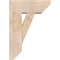 Ekena Millwork Traditional Slat Smooth Bracket w/ Offset Brace, Douglas Fir, 7 1/2"W x 18"D x 26"H BKT0806X18X26TRA06SDF - alternate 2